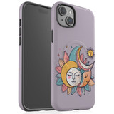 For iPhone 15 Plus Tough Case Compatible with MagSafe, Sleeping Moon | iCoverLover Australia