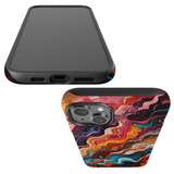 For iPhone 15 Plus Tough Case Compatible with MagSafe, Waves Of The Sun | iCoverLover Australia