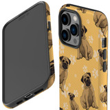 For iPhone 14 Pro Case Tough Protective Cover, Pug Dog | iCoverLover Australia