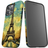 For iPhone 15 Pro Max Tough Case Compatible with MagSafe, Eiffel Tower Painting | iCoverLover Australia