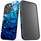 For iPhone 15 Pro Case Tough Protective Cover, Blue Mirror | iCoverLover Australia