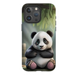 For iPhone 15 Pro Max Tough Case Compatible with MagSafe, Happy Panda | iCoverLover Australia