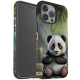 For iPhone 15 Pro Max Tough Case Compatible with MagSafe, Happy Panda | iCoverLover Australia