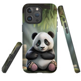 For iPhone 15 Pro Max Tough Case Compatible with MagSafe, Happy Panda | iCoverLover Australia