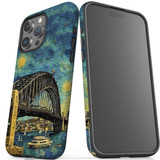For iPhone 15 Pro Max Tough Case Compatible with MagSafe, Painting Of The Harbour Bridge | iCoverLover Australia
