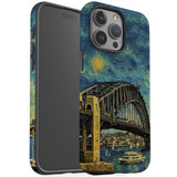 For iPhone 15 Pro Max Tough Case Compatible with MagSafe, Painting Of The Harbour Bridge | iCoverLover Australia
