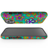 For iPhone 15 Tough Case Compatible with MagSafe, Retro Floral Design | iCoverLover Australia