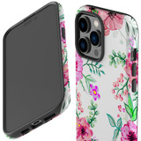 For iPhone 14 Pro Case Tough Protective Cover, Floral Garden | iCoverLover Australia