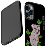 For iPhone 14 Pro Max Case Tough Protective Cover, Koala Illustration | iCoverLover Australia
