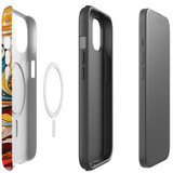 For iPhone 15 Tough Case Compatible with MagSafe, Swirling Gold | iCoverLover Australia
