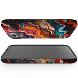 For iPhone 15 Tough Case Compatible with MagSafe, Waves Of The Sun | iCoverLover Australia