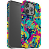 For iPhone 15 Pro Tough Case Compatible with MagSafe, Abstract Strokes | iCoverLover Australia