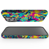 For iPhone 15 Pro Tough Case Compatible with MagSafe, Abstract Strokes | iCoverLover Australia