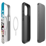 For iPhone 15 Pro Tough Case Compatible with MagSafe, Dark Splatter | iCoverLover Australia