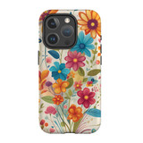 For iPhone 15 Pro Tough Case Compatible with MagSafe, Floral Symphony | iCoverLover Australia