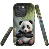 For iPhone 15 Pro Tough Case Compatible with MagSafe, Happy Panda | iCoverLover Australia