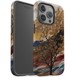 For iPhone 15 Pro Tough Case Compatible with MagSafe, Mysterious Golden Tree | iCoverLover Australia