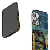 For iPhone 15 Pro Tough Case Compatible with MagSafe, Painting Of The Harbour Bridge | iCoverLover Australia
