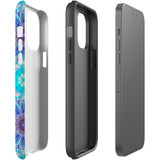 For iPhone 14 Pro Case Tough Protective Cover, Psychedelic Blues | iCoverLover Australia