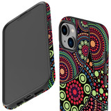 For iPhone 14 Plus Case Tough Protective Cover, Dotted Abstract Painting | iCoverLover Australia