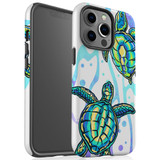 For iPhone 13 Pro Max Case Tough Protective Cover Swimming Turtles | iCoverLover Australia