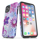 For iPhone 11 Case Tough Protective Cover Flower Swirls | iCoverLover Australia