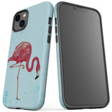 For iPhone 14 Plus Case Tough Protective Cover, Vintage Flamingo | iCoverLover Australia