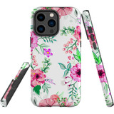 For iPhone 14 Pro Max Case Tough Protective Cover, Floral Garden | iCoverLover Australia