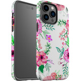 For iPhone 14 Pro Max Case Tough Protective Cover, Floral Garden | iCoverLover Australia
