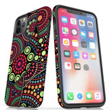 For iPhone 11 Pro Max Case Tough Protective Cover Dotted Abstract Painting | iCoverLover Australia