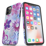 For iPhone 11 Pro Max Case Tough Protective Cover Flower Swirls | iCoverLover Australia