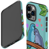 For iPhone 14 Pro Max Case Tough Protective Cover, Birds In Love | iCoverLover Australia