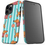 For iPhone 14 Pro Max Case Tough Protective Cover, Dachshund Dogs Cute | iCoverLover Australia