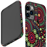 For iPhone 14 Pro Max Case Tough Protective Cover, Dotted Abstract Painting | iCoverLover Australia