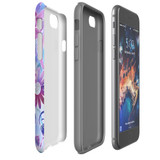 For iPhone SE 5G (2022)/SE (2020)/8/7 Case Tough Protective Cover Flower Swirls | iCoverLover Australia