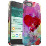 For iPhone SE 5G (2022)/SE (2020)/8/7 Case Protective Cover Heart Painting | iCoverLover Australia
