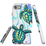 For iPhone SE 5G (2022)/SE (2020)/8/7 Case Protective Cover Swimming Turtles | iCoverLover Australia