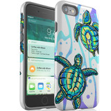 For iPhone SE 5G (2022)/SE (2020)/8/7 Case Protective Cover Swimming Turtles | iCoverLover Australia
