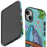 For iPhone 14 Case Tough Protective Cover, Birds In Love | iCoverLover Australia