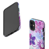 For iPhone 12 Mini Case Tough Protective Cover Flower Swirls | iCoverLover Australia