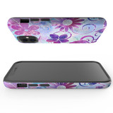 For iPhone 12 Mini Case Tough Protective Cover Flower Swirls | iCoverLover Australia