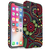 For iPhone XS & X Case Tough Protective Cover Dotted Abstract Painting | iCoverLover Australia