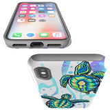 For iPhone XS Max Case Tough Protective Cover Swimming Turtles | iCoverLover Australia