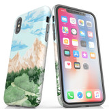 For iPhone XS & X Case Tough Protective Cover Mountainous Nature | iCoverLover Australia