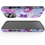 For iPhone 13 Pro Max Case Tough Protective Cover Flower Swirls | iCoverLover Australia