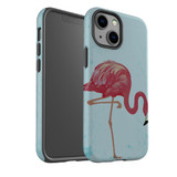 For iPhone 13 mini Case, Protective Back Cover, Vintage Flamingo | iCoverLover Australia