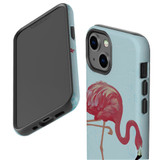 For iPhone 13 mini Case, Protective Back Cover, Vintage Flamingo | iCoverLover Australia