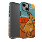 For iPhone 13 mini Case, Protective Back Cover, Kangaroo Illustration | iCoverLover Australia