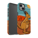 For iPhone 13 Case, Protective Back Cover, Kangaroo Illustration | iCoverLover Australia