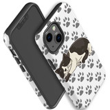 For iPhone 13 mini Case, Protective Back Cover, Tuxedo Cat | iCoverLover Australia